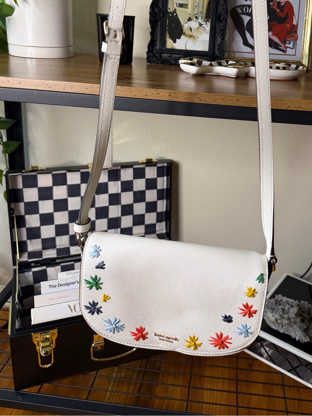 Kate Spade White Floral Crossbody Bag - Picture 3 of 3